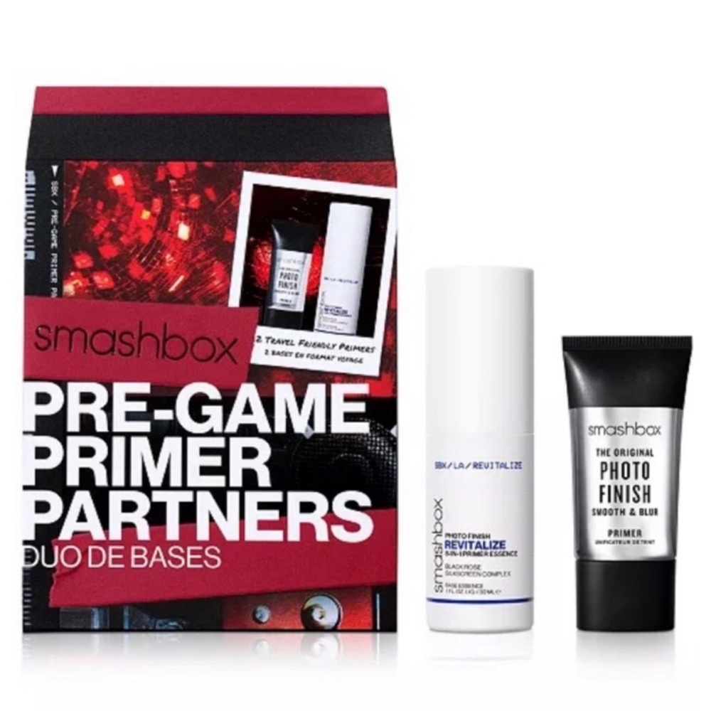Smashbox Pre-Game Mini Primer Partners Set - Mini Photo Finish Primer & Essence